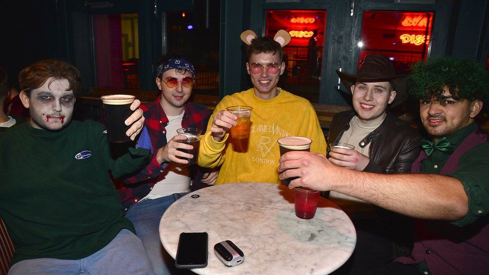 Halloween revellers enjoyed their night out in Belfast