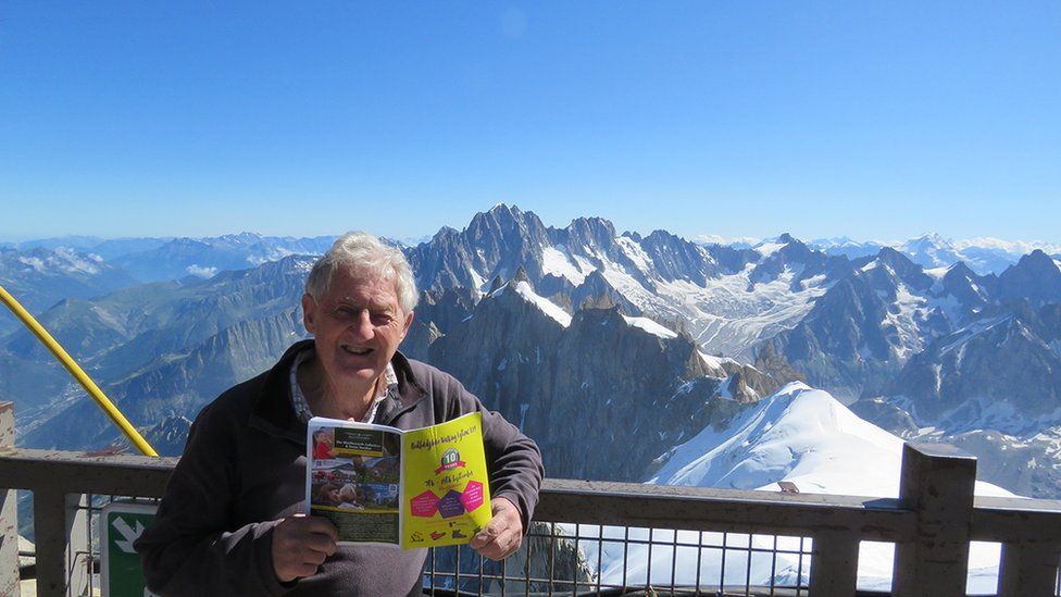 Barry Ingram at the top of Monte Blanc
