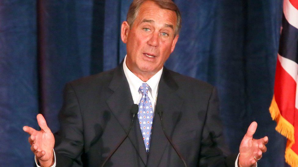 Former Speaker of the US House of Representatives John Boehner