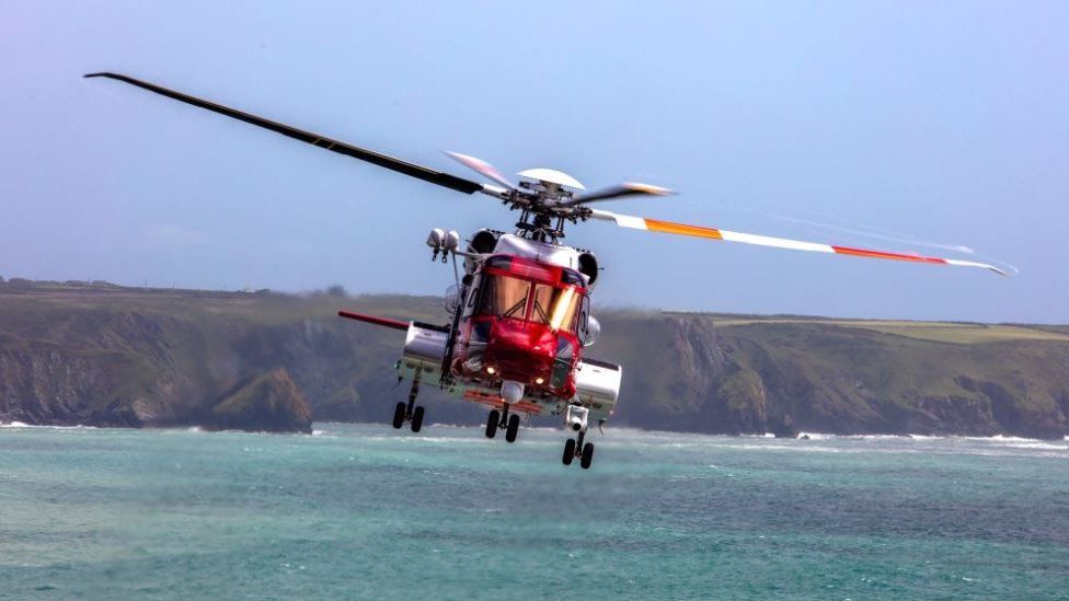 Coastguard helicopter