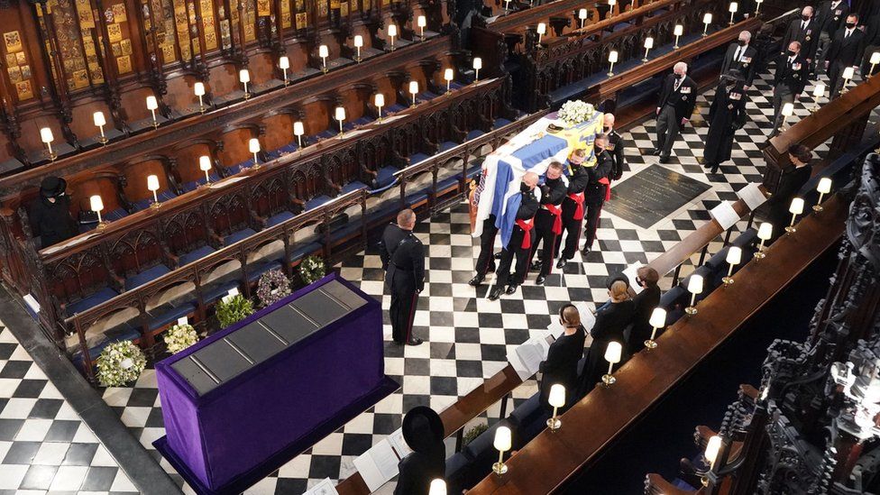 In pictures Prince Philip's funeral BBC Newsround