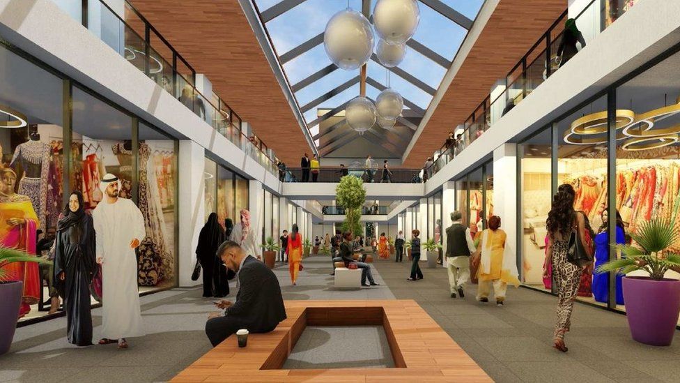 Artist's impression of the shopping centre