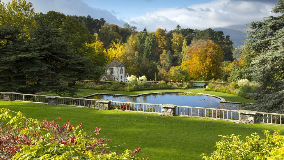 The terraces of Bodnant Garden