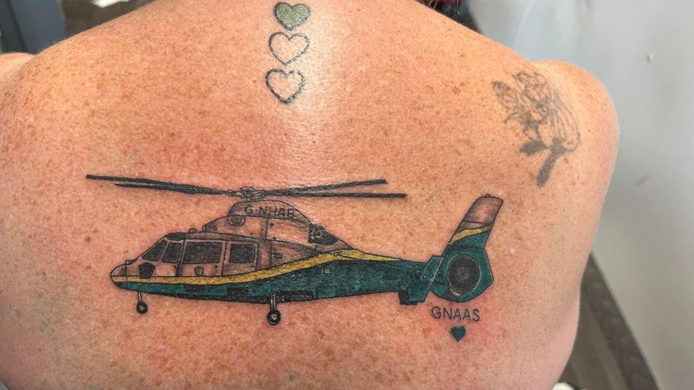 Air ambulance tattoo