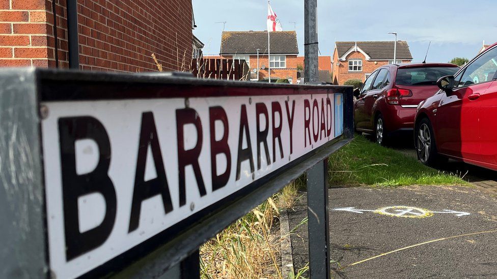 Cars have been parked at sites off Shields Road earmarked for broadband poles