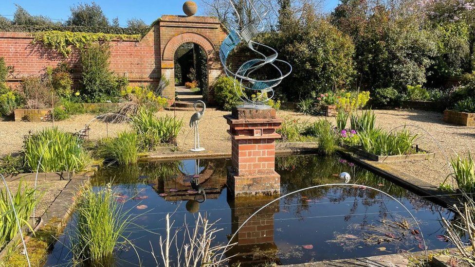 A pond in East Ruston Old Vicarage garden