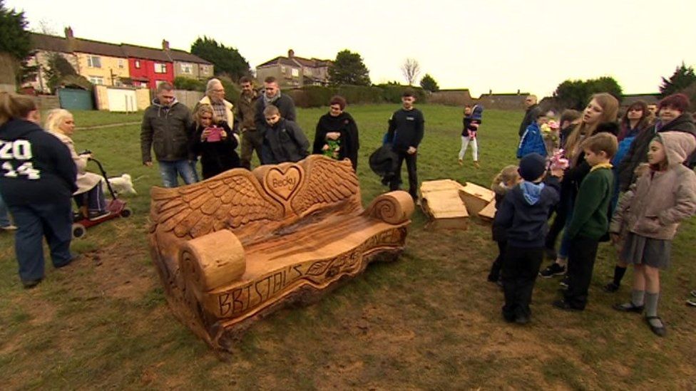 Becky Watts bench unveiling