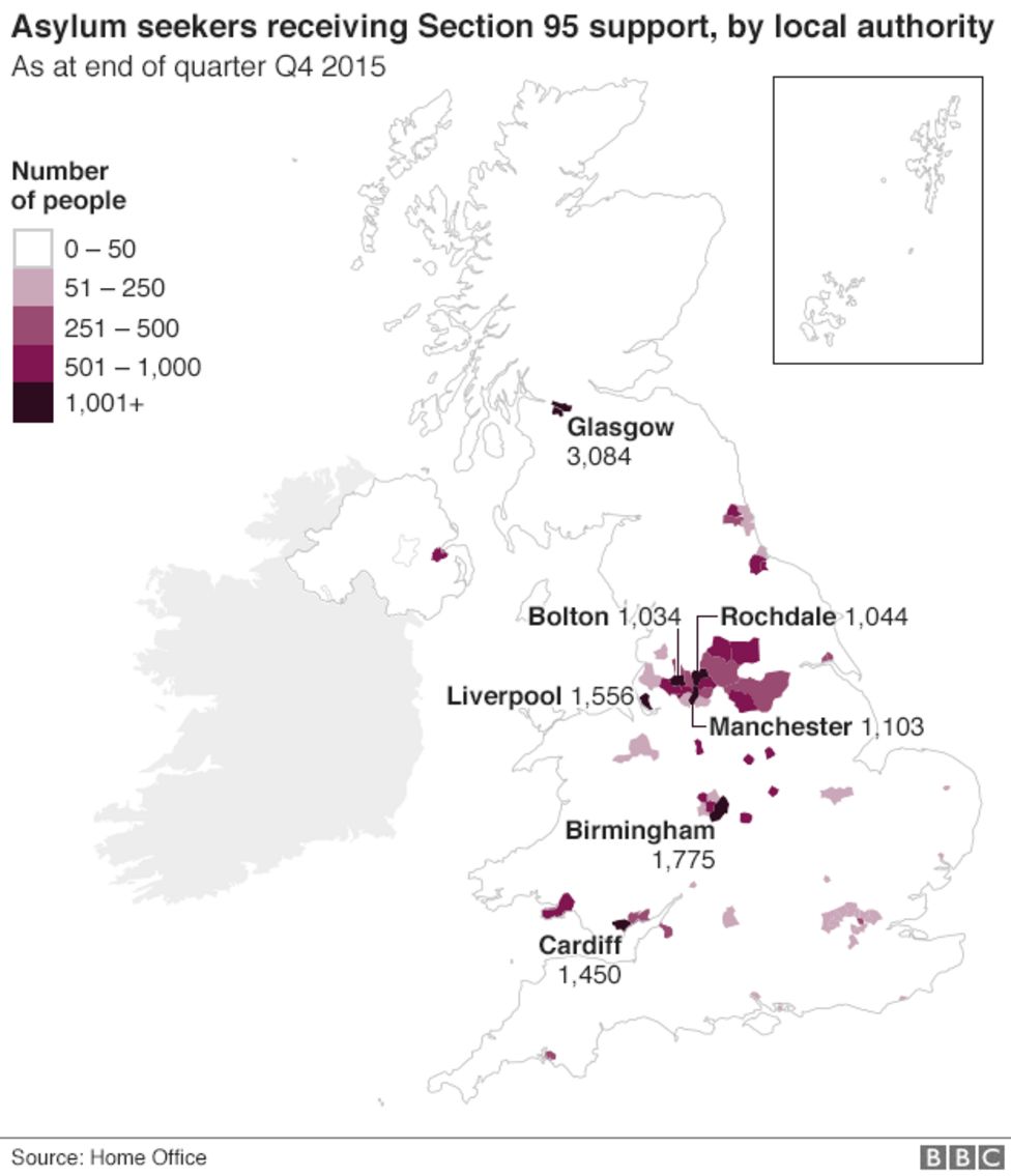 'Impending shortage' of asylum seeker homes in the UK BBC News