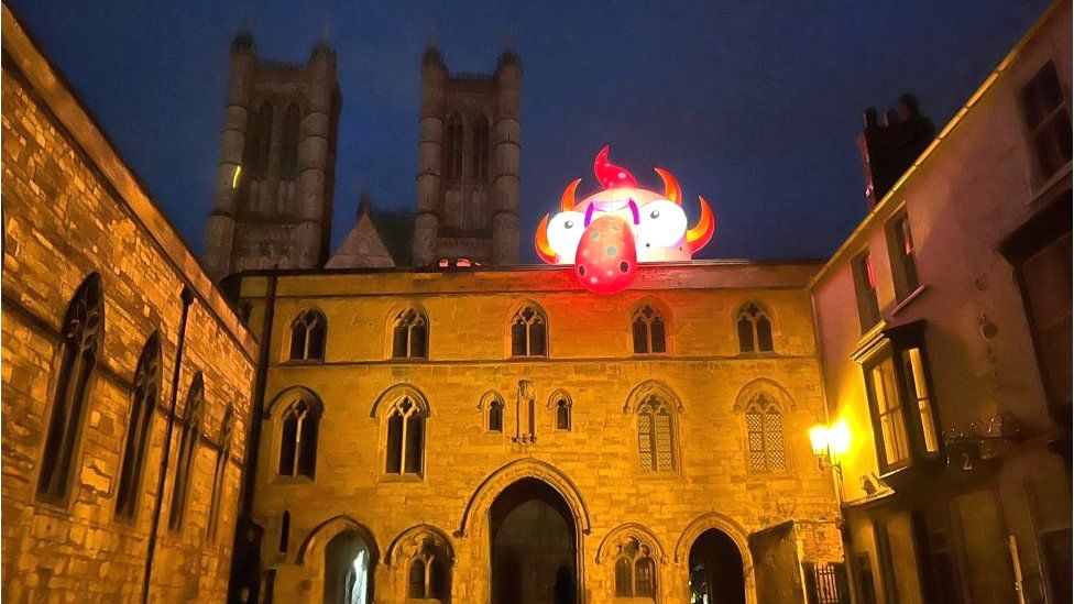 The monsters can be found from the University of Lincoln all the way to Castle Square