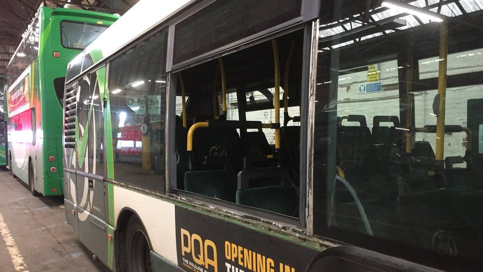 Newport buses have faced an onslaught of mindless violence