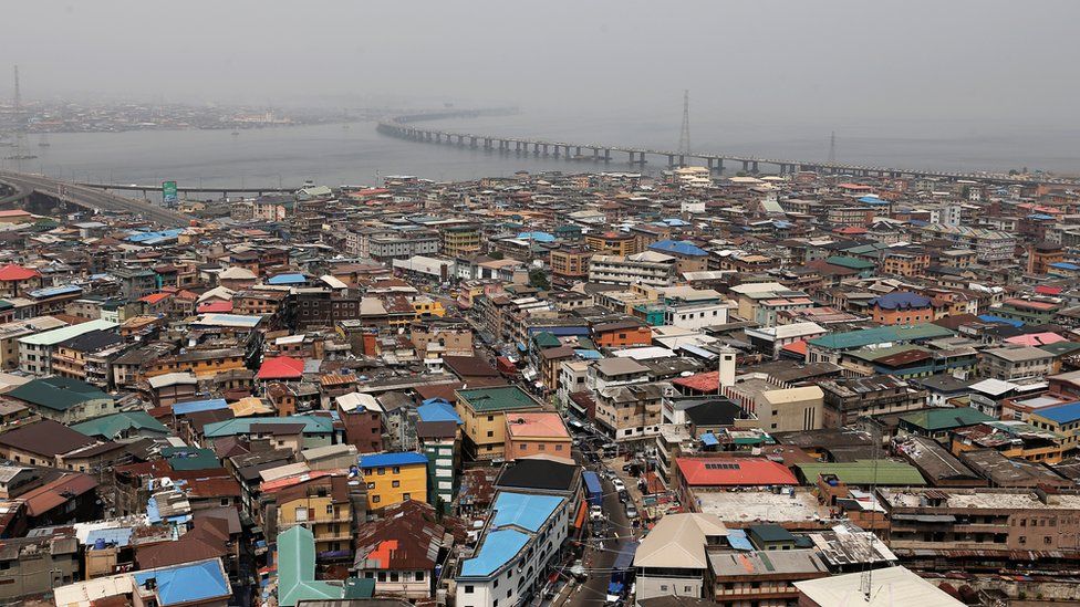 Aerial view of Lagos