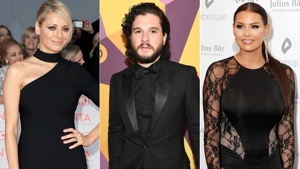 Tess Daly, Kit Harington, Jessica Wright