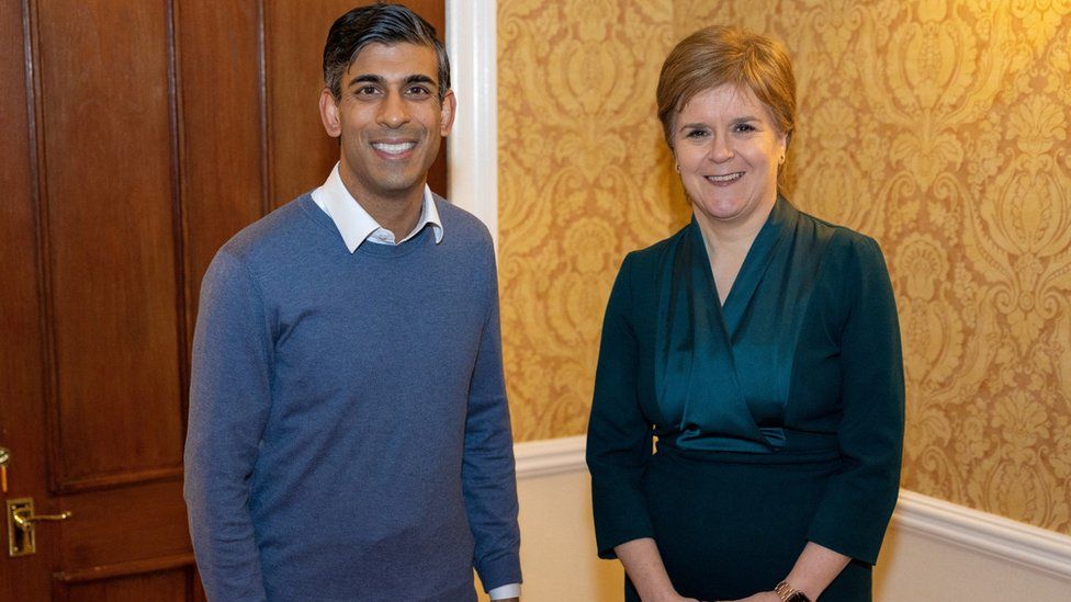 UK Prime Minister Rishi Sunak and Scottish FM Nicola Sturgeon