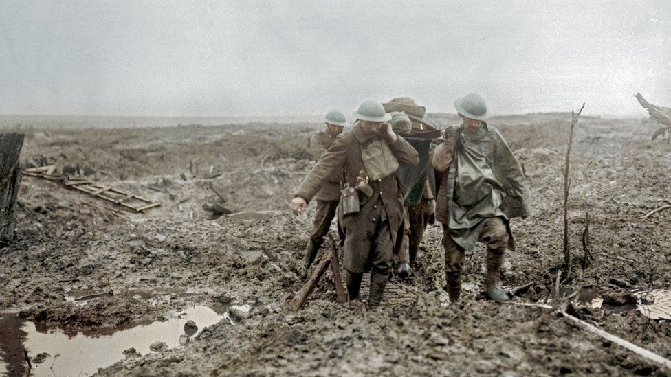 Soldiers at the battle of Passchendaele