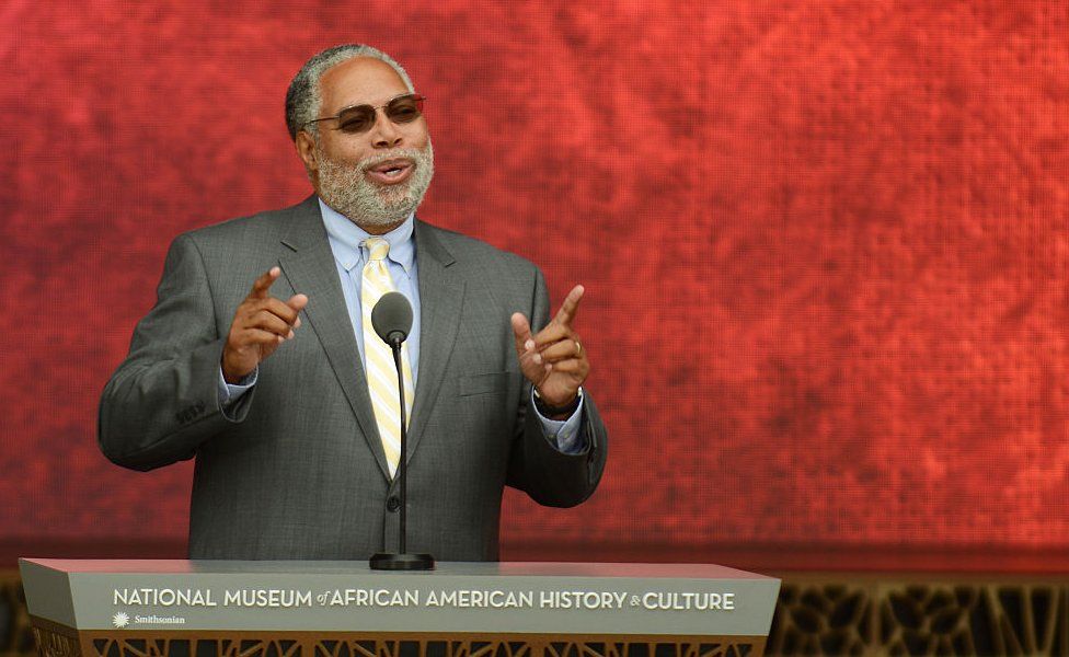Lonnie Bunch, founding director of the National Museum of African History and Culture, speaks during the dedication of the National Museum of African American History and Culture on 24 September, 2016 in Washington DC, before the museum opens to the public later that day