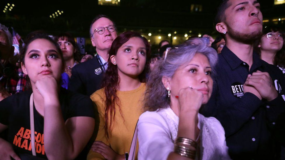 Supporters of Beto O'Rourke