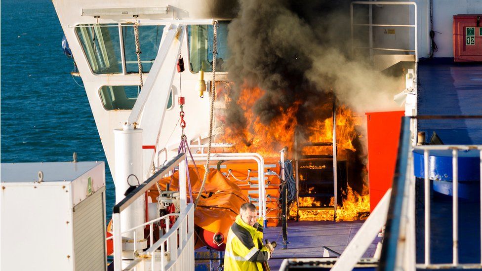 ferry fire