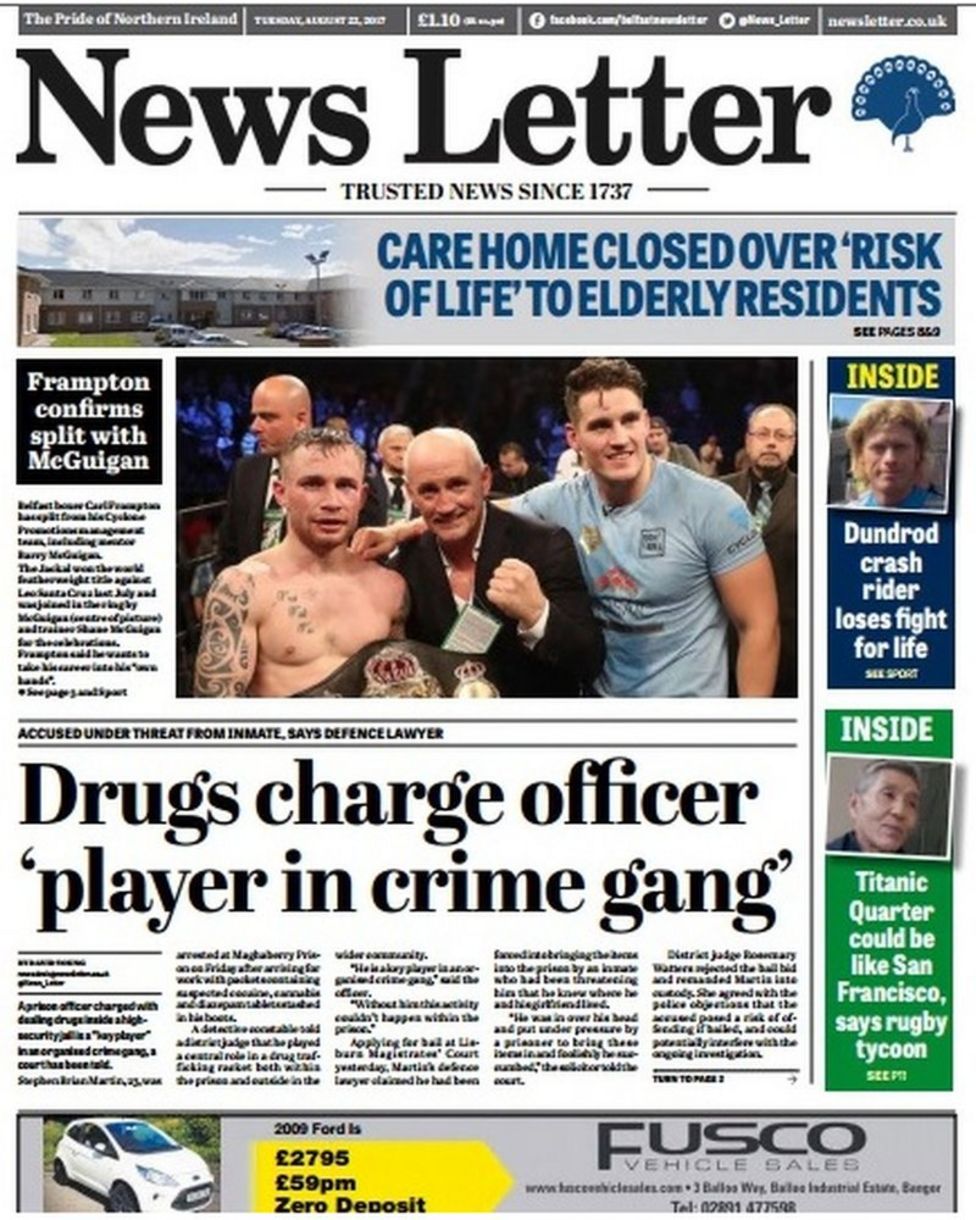 NI Paper Review: Drugs Dominate The Front Pages - BBC News