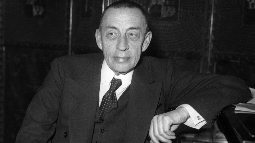 Sergei Rachmaninoff at the Piccadilly Hotel in London in 1938