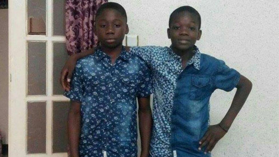 Yaya's two elder sons Eli, 12, and Elise, 14, both drowned when the boat they were in collapsed at sea