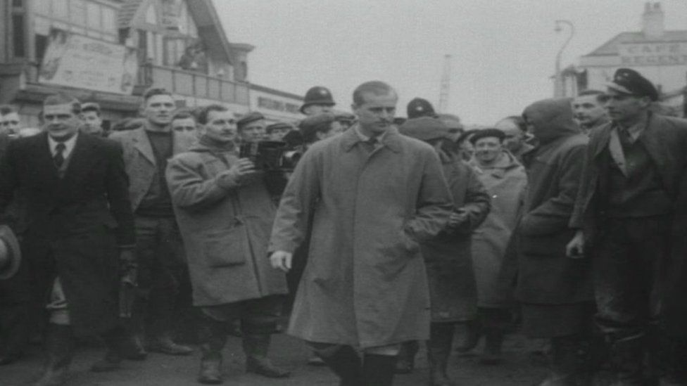 Prince Philip in Mablethorpe in 1953