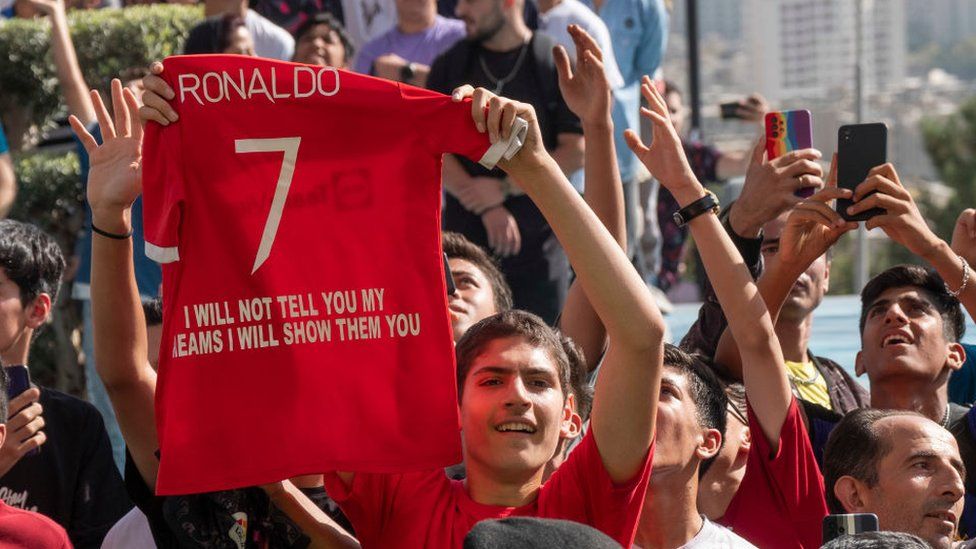 Fans flock to see Cristiano Ronaldo in Iran, but Champions League match  will be behind closed doors