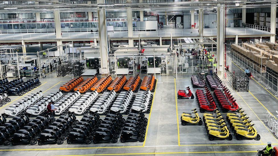 Ola Electric assembly line