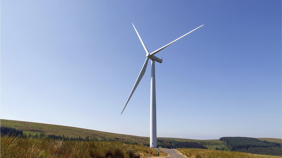 Wind turbine in Wales