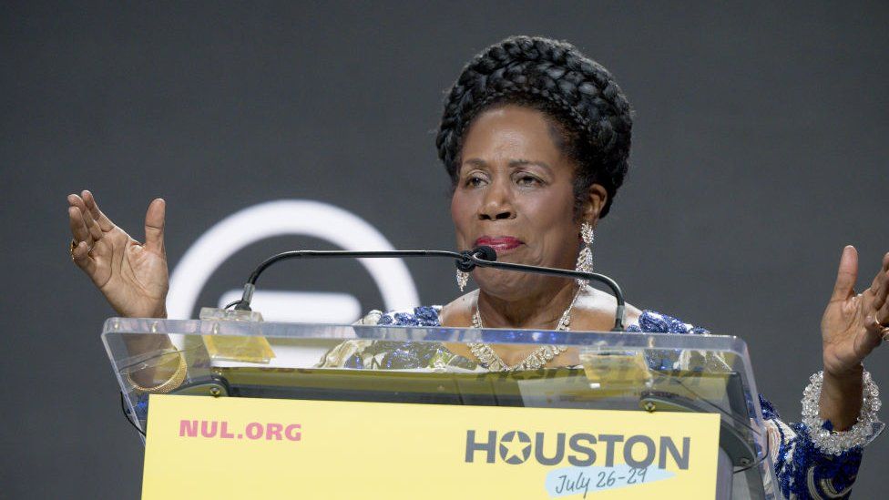 Sheila Jackson Lee on 28 July 2023 in Houston, Texas