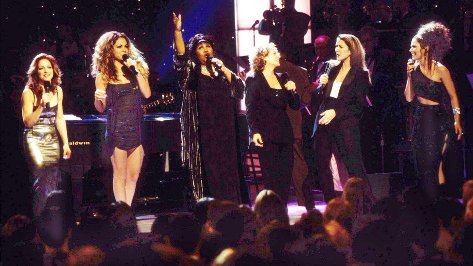 Gloria Estefan, Mariah Carey, Aretha Franklin, Carole King, Celine Dion and Shania Twain