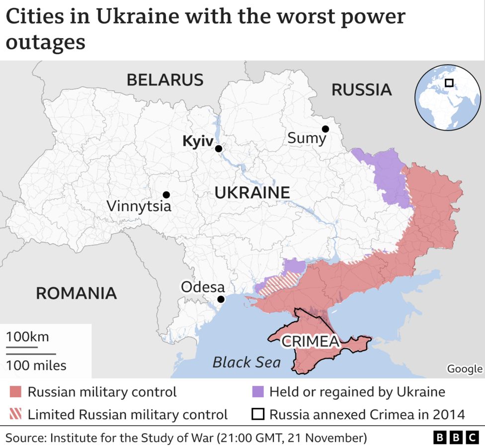 Ukraine conflict: How much damage has Russia done to power supplies ...