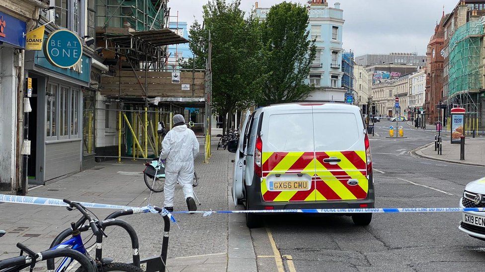Parts of Brighton have been taped off due to a police incident
