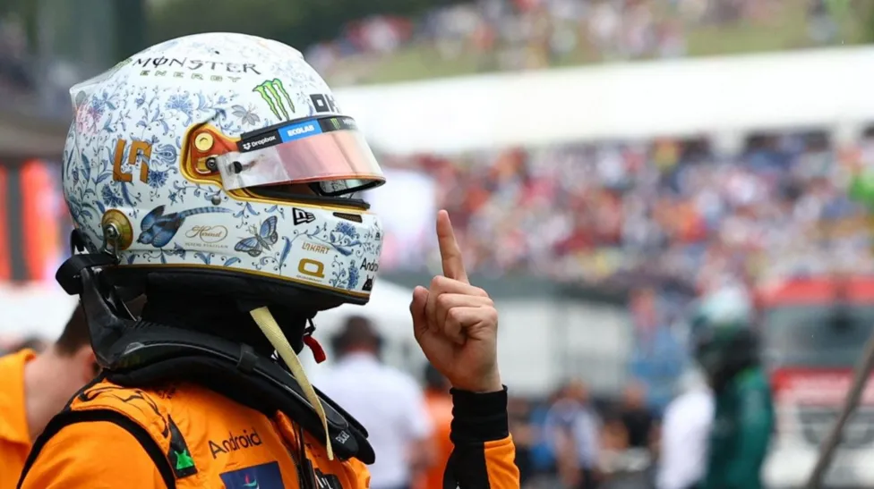Norris Takes Hungary Pole as McLaren Secures Front-Row Lockout.