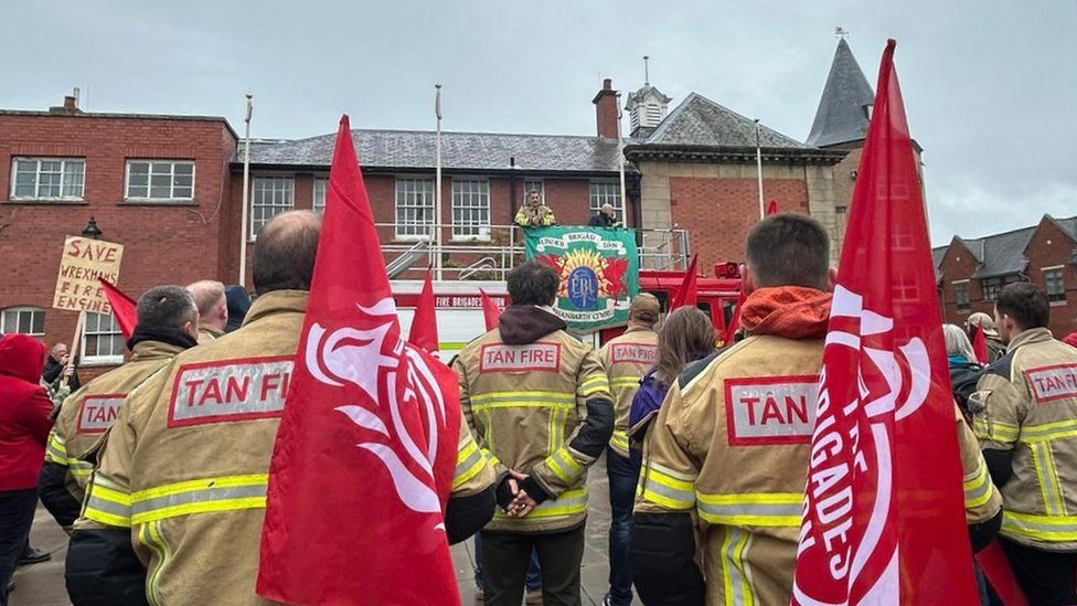 North Wales Fire Service said it would meet union leaders to discuss their concerns