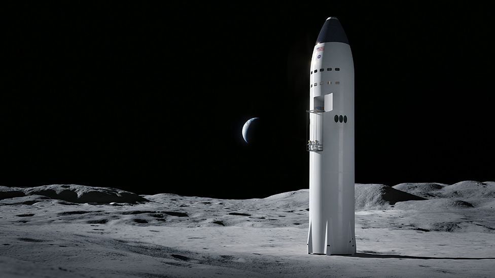 Artwork: SpaceX Moon lander
