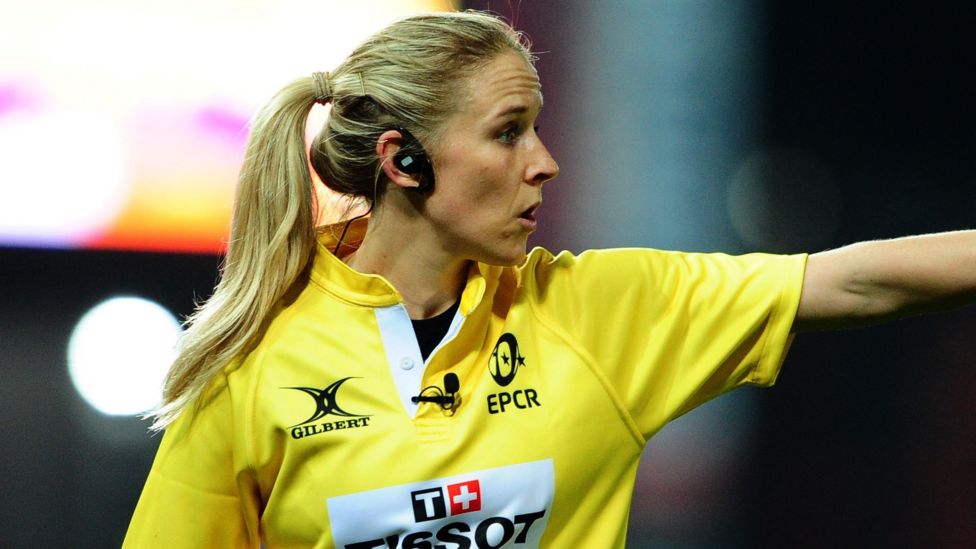Joy Neville Rugby union referee makes history BBC News