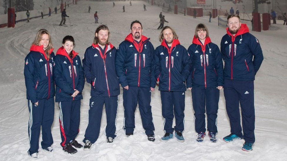 Owen, third from left, alongside some of his ParalympicsGB team mates