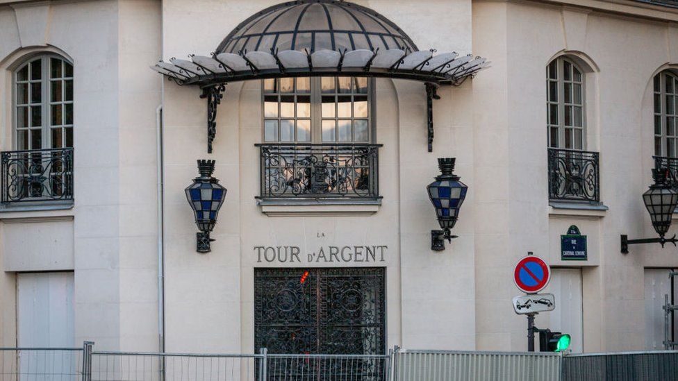 The front of La Tour d'Argent in Paris
