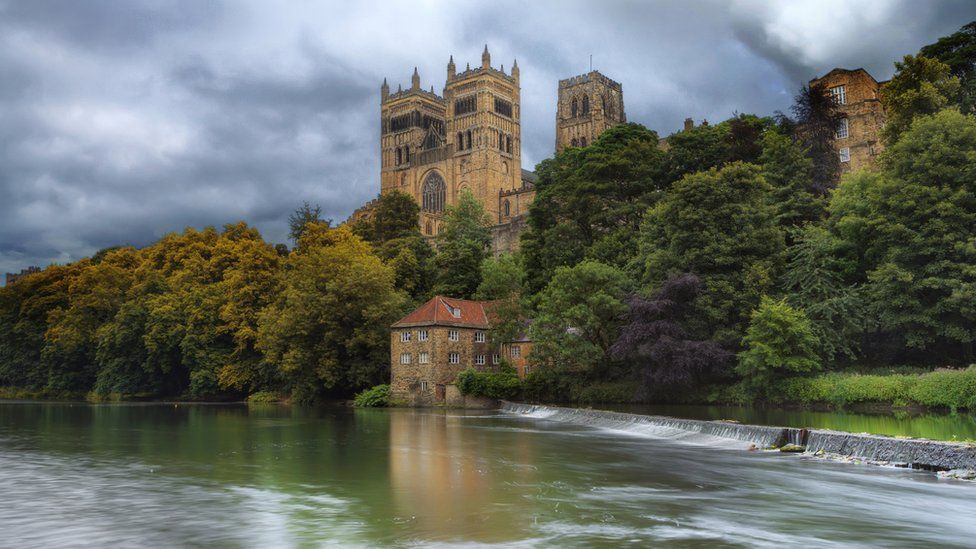 Durham Cathedral viewed from the riverside