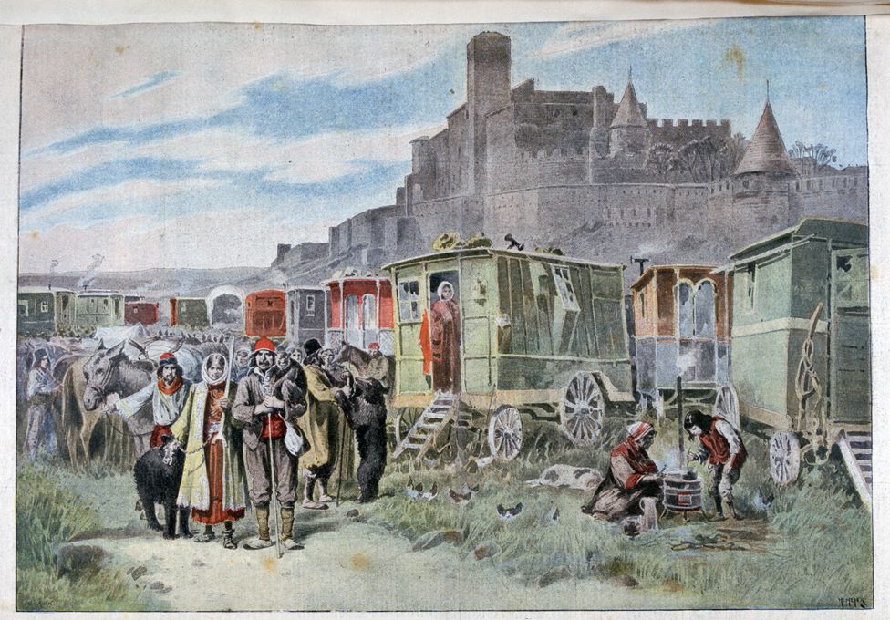 This painting of Gypsies in Carcassonne dates from 1898