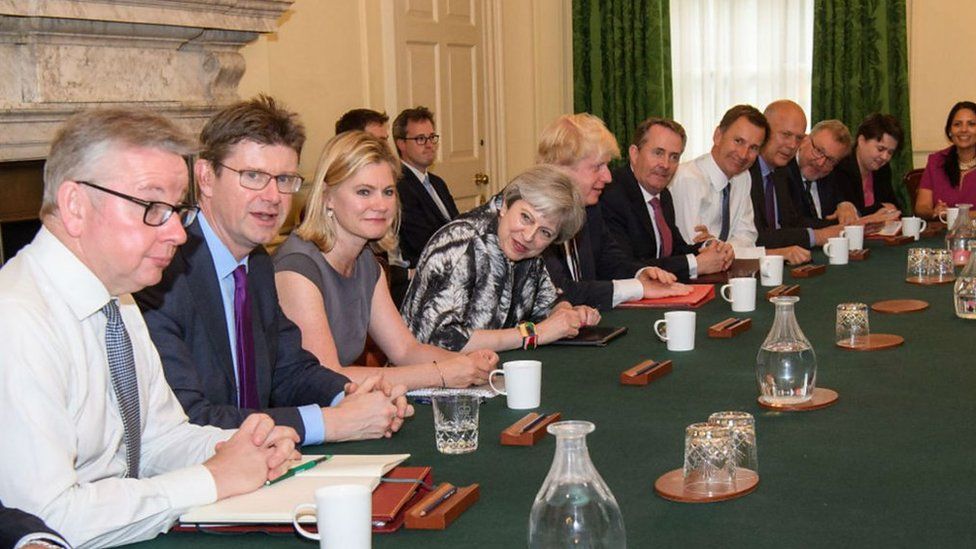 Theresa May's reshuffled Cabinet meets for the first time