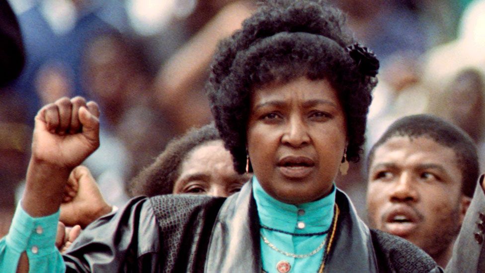 Winnie Mandela in 1990