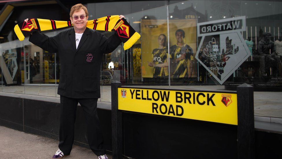 Sir Elton John on Yellow Brick Road