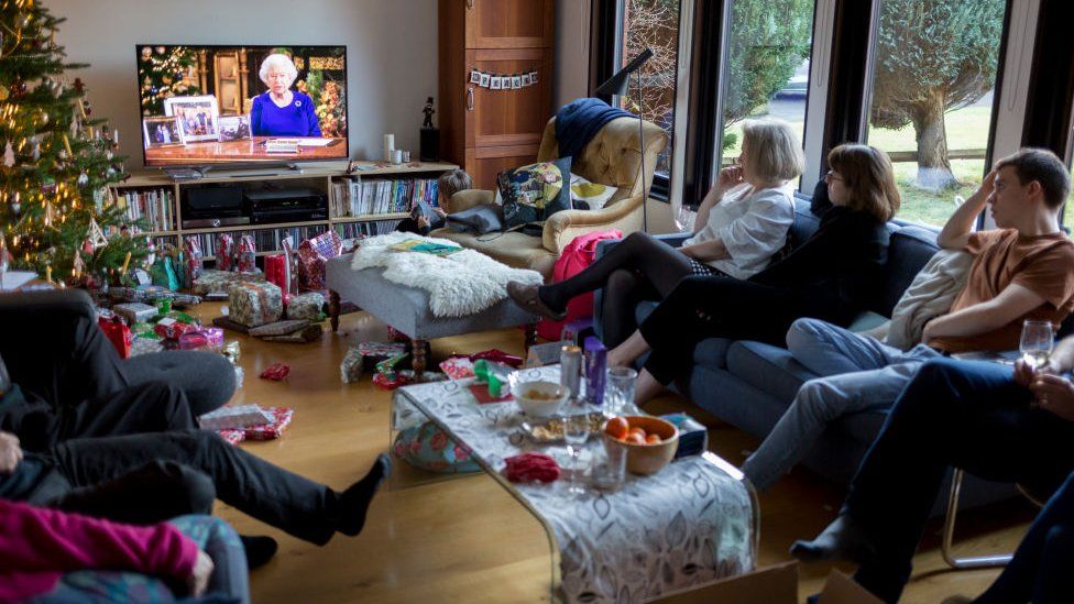 Queen on TV at Christmas