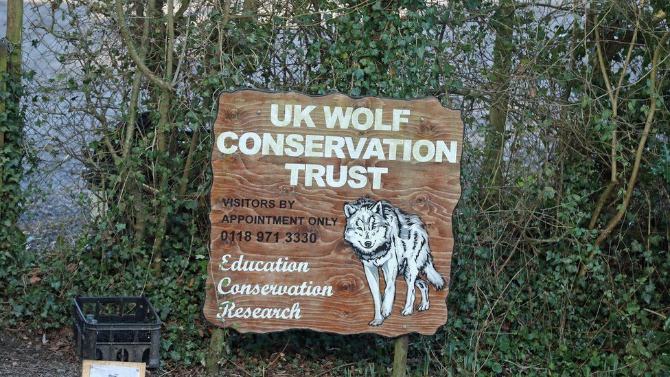 Wolf Conservation Trust sign