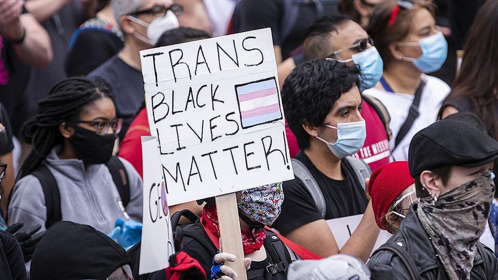 Black Trans Lives Matter protest: 'Why we're marching' - BBC News