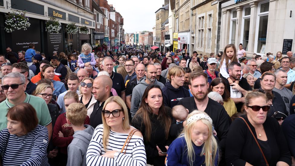 Crowds in Windsor