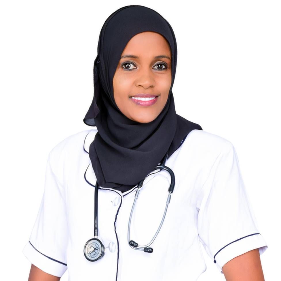 Anna Qabale Duba in her nurse's uniform.