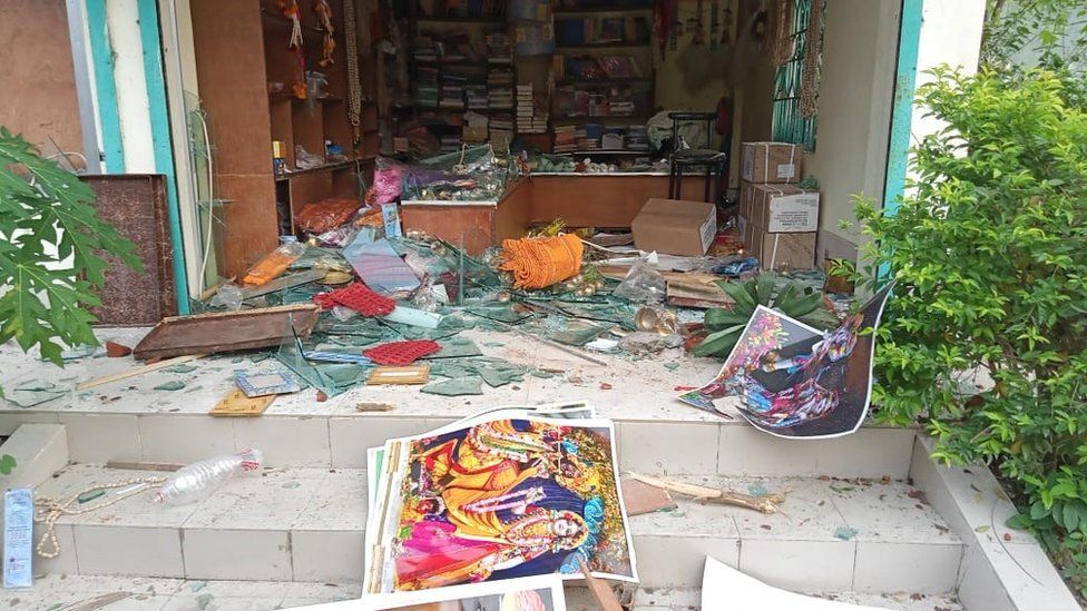 attack on ISCKON temple in Noakhali district