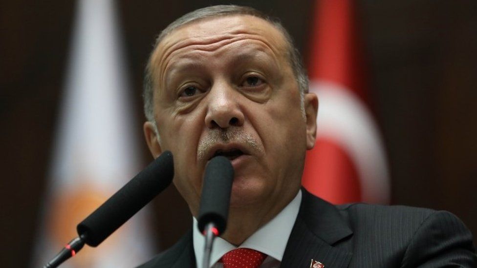 Recep Tayyip Erdogan addresses parliament, 7 July 2018